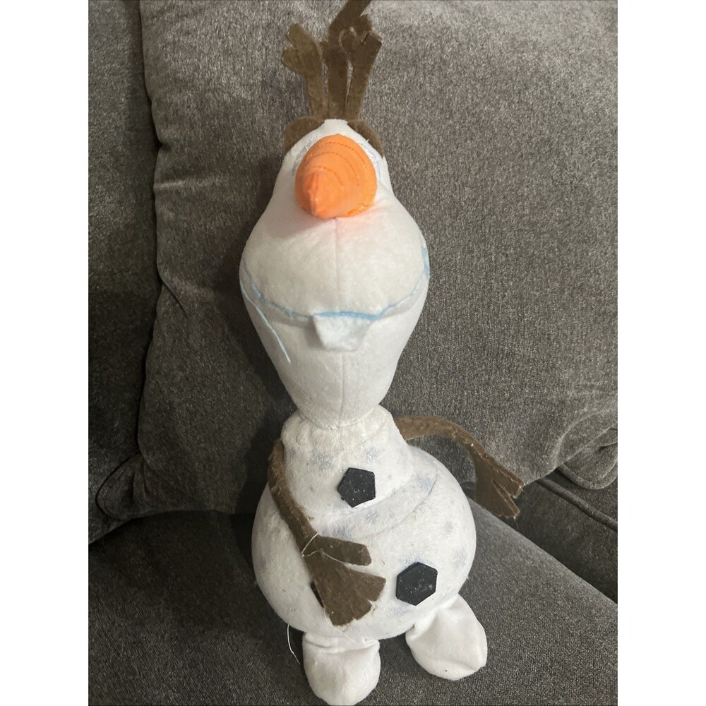 Disney Plush Toy Unisex Small White Frozen Olaf Sparkle‎ Stuffy